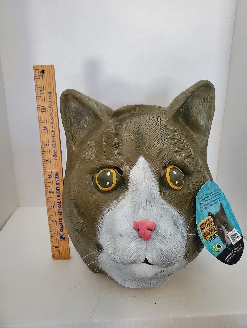 NEW Kitty Cat Latex Mask NWT BIG MOUTH TOYS Buster Brown